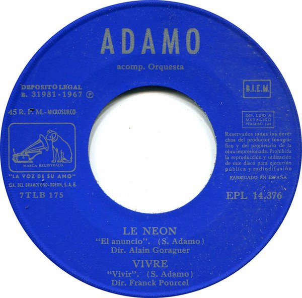 Adamo - Le Neon | La Voz De Su Amo (EPL 14.376) - 3 Adamo - Le Neon | La Voz De Su Amo (EPL 14.376) - 3