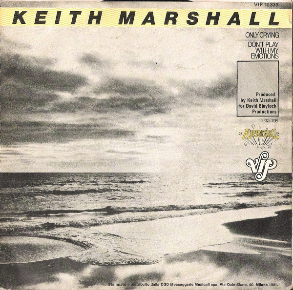Keith Marshall - Only Crying | VIP (VIP 10333) - 2