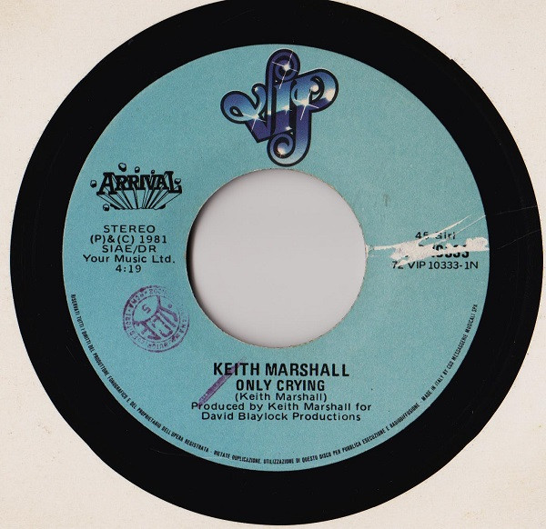 Keith Marshall - Only Crying | VIP (VIP 10333) - 3