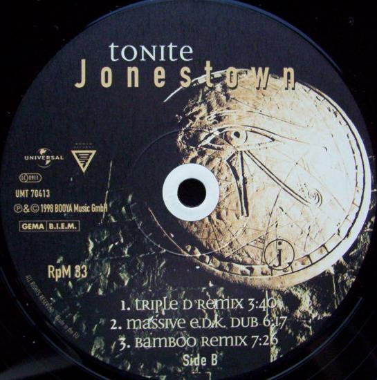 Jonestown feat. Twisted - Tonite | Booya Records (UMT 70413) - 4 Jonestown feat. Twisted - Tonite | Booya Records (UMT 70413) - 4