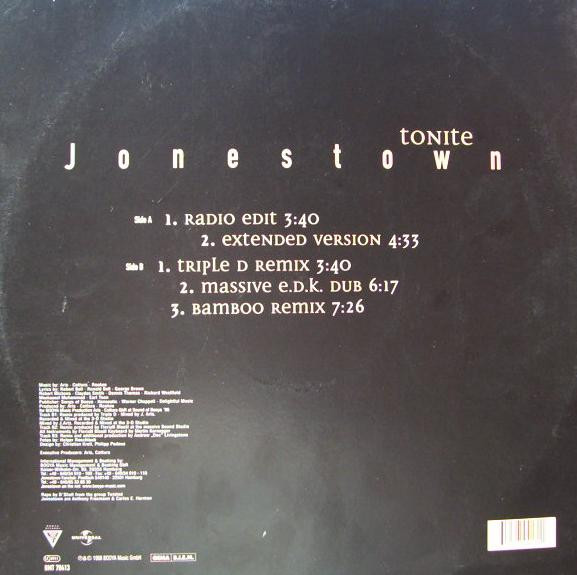 Jonestown feat. Twisted - Tonite | Booya Records (UMT 70413) - 2 Jonestown feat. Twisted - Tonite | Booya Records (UMT 70413) - 2