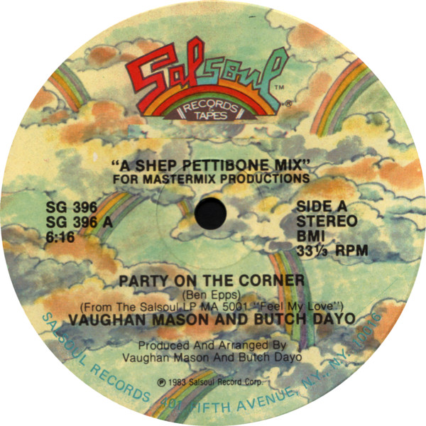 Vaughan Mason And Butch Dayo - Party On The Corner | Salsoul Records (SG 396)