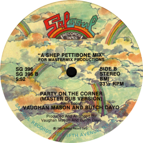 Vaughan Mason And Butch Dayo - Party On The Corner | Salsoul Records (SG 396) - 2