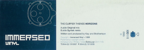 The Clipper Thieves - Horizons | Immersed Vinyl (IMV 001) - 2