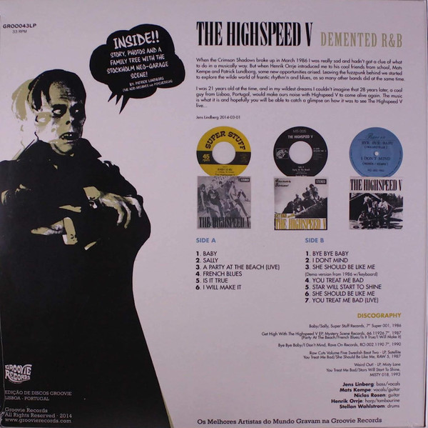 The Highspeed V - Demented R&B | Groovie Records (GROO043LP) - 2