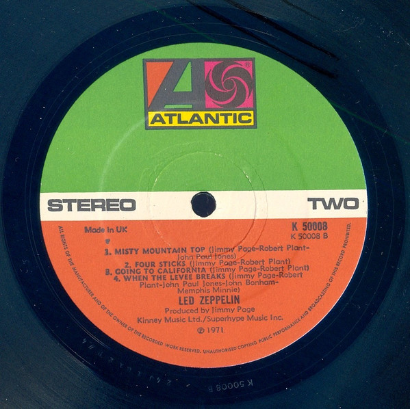 Led Zeppelin - Untitled | Atlantic (K 50008) - 4 Led Zeppelin - Untitled | Atlantic (K 50008) - 4