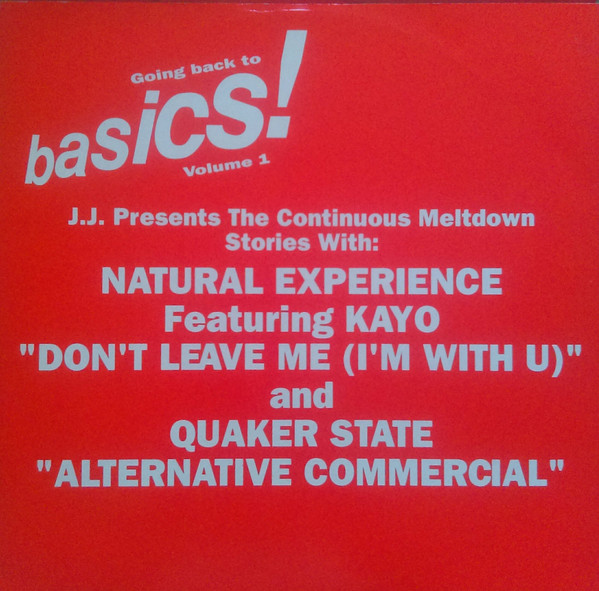 Natural Experience Featuring Kayo / Quaker State - Going Back To Basics! Volume 1 | The Brothers Organisation (12 BORG 12) - main Natural Experience Featuring Kayo / Quaker State - Going Back To Basics! Volume 1 | The Brothers Organisation (12 BORG 12) - main