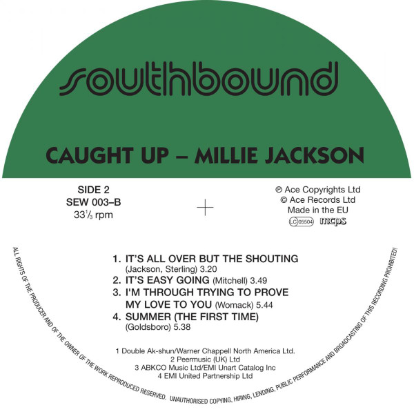 Millie Jackson - Caught Up | Southbound (SEW 003) - 4 Millie Jackson - Caught Up | Southbound (SEW 003) - 4