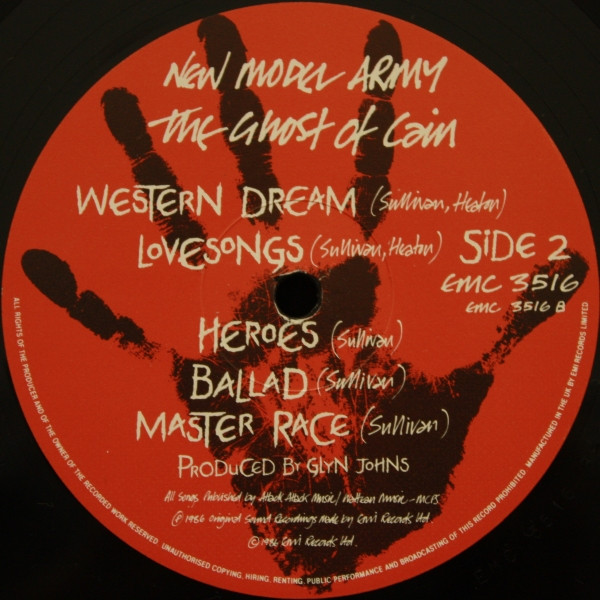New Model Army - The Ghost Of Cain | EMI (EMC 3516) - 4