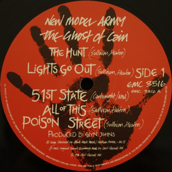 New Model Army - The Ghost Of Cain | EMI (EMC 3516) - 3