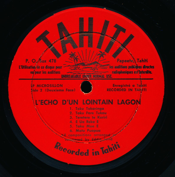 Eddie Lund - L'Echo D'Un Lointain Lagon | Tahiti Records (none) - 4