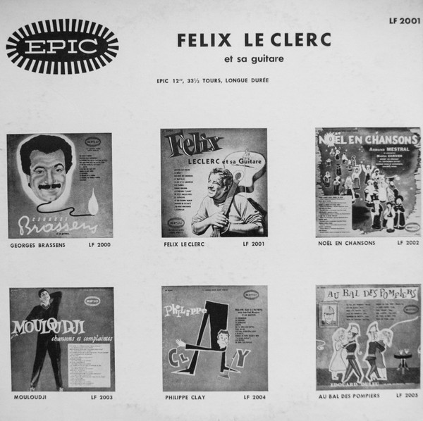 Félix Leclerc - Et Sa Guitare | Epic (LF 2001) - 2 Félix Leclerc - Et Sa Guitare | Epic (LF 2001) - 2