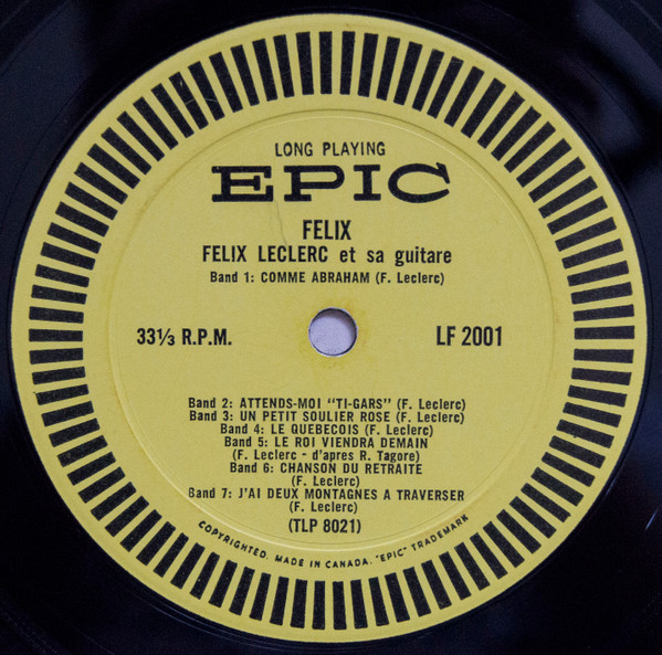 Félix Leclerc - Et Sa Guitare | Epic (LF 2001) - 4 Félix Leclerc - Et Sa Guitare | Epic (LF 2001) - 4