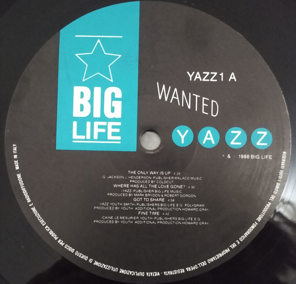 Yazz - Wanted | Big Life (YAZZ 1) - 2