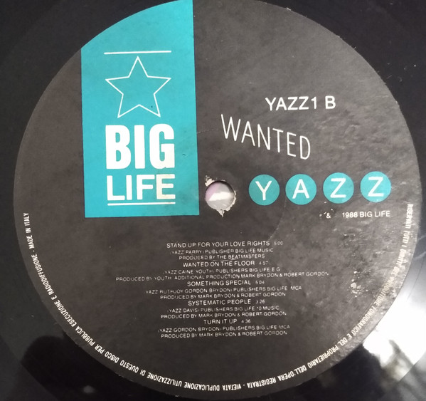 Yazz - Wanted | Big Life (YAZZ 1) - 3