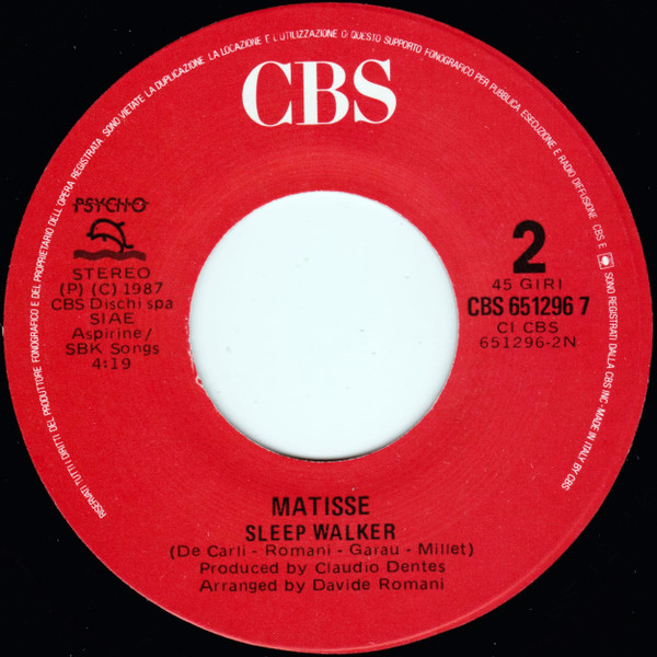 Matisse - La Dolce Vita | CBS (CBS 651296 7) - 4