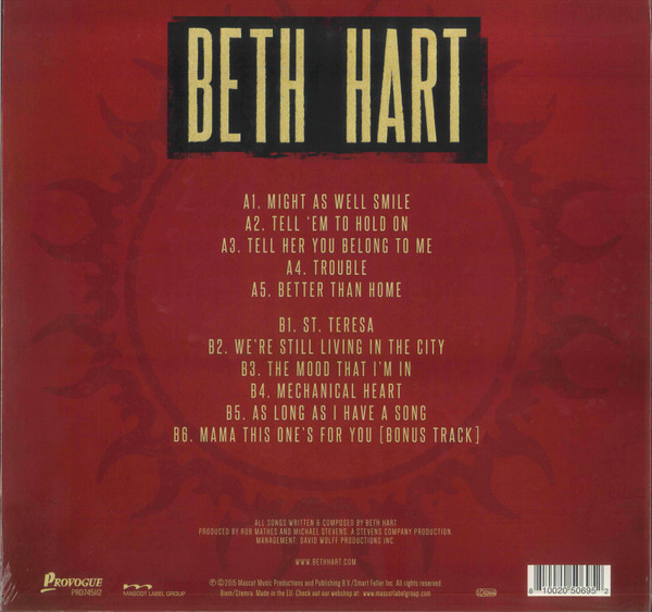 Beth Hart - Better Than Home | Provogue (PRD745112) - 2
