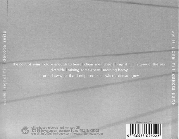 Dakota Suite - Signal Hill | Glitterhouse Records (GRCD 492) - 2 Dakota Suite - Signal Hill | Glitterhouse Records (GRCD 492) - 2