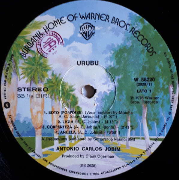Antonio Carlos Jobim - Urubu | Warner Bros. Records (W 56220) - 3 Antonio Carlos Jobim - Urubu | Warner Bros. Records (W 56220) - 3
