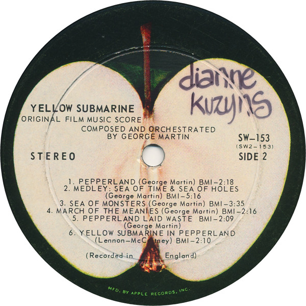 The Beatles - Yellow Submarine | Apple Records (SW-153) - 4 The Beatles - Yellow Submarine | Apple Records (SW-153) - 4