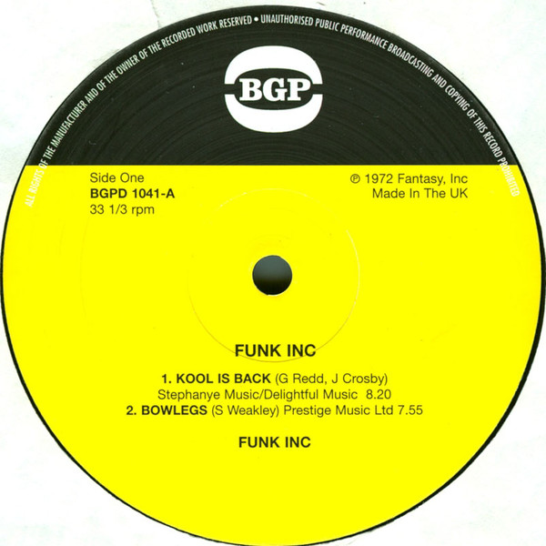 Funk Inc. - Funk Inc. | BGP Records (BGPD 1041) - 3