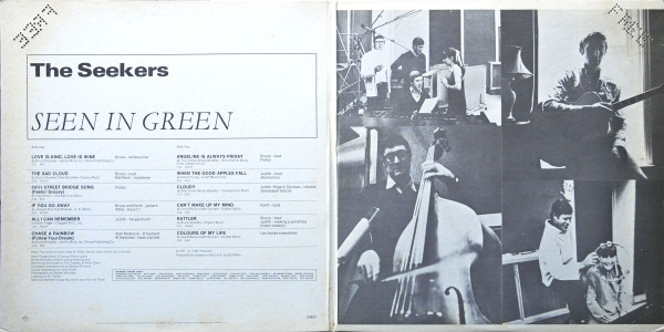 The Seekers - Seekers Seen In Green | Capitol Records (KAO 2821) - 2 The Seekers - Seekers Seen In Green | Capitol Records (KAO 2821) - 2