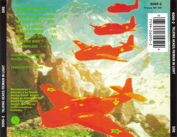 Talking Heads - Remain In Light CD | Sire (6095-2) - 2 Talking Heads - Remain In Light CD | Sire (6095-2) - 2