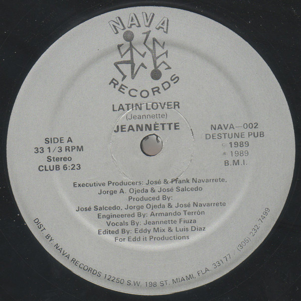 Jeannette - Latin Lover | Nava Records (NAVA-002) - main