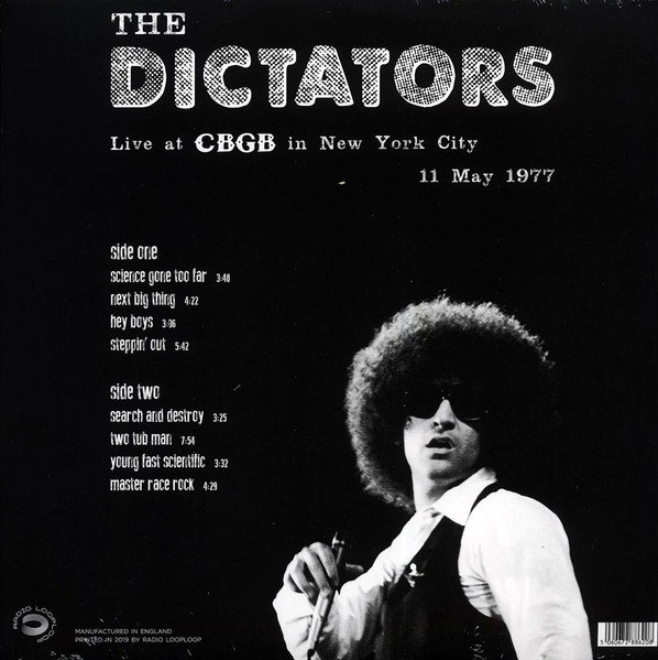 The Dictators - Live At CBGB In New York City 11 May 1977 | Radio Looploop (RLL020) - 2