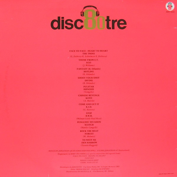 Various - Discottantatre | Il Discotto Productions (ART 1015) - 2