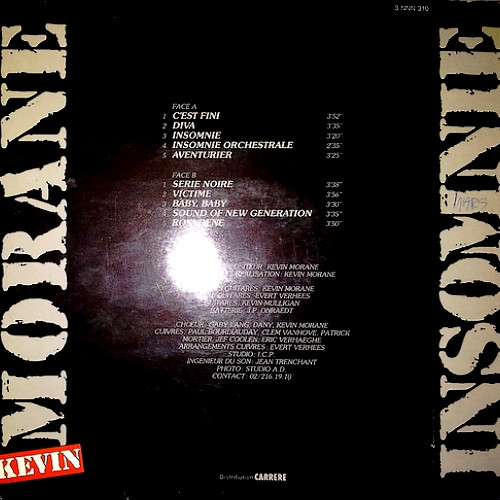 Kevin Morane - Insomnie | Not On Label (3 NNN 310) - 2 Kevin Morane - Insomnie | Not On Label (3 NNN 310) - 2