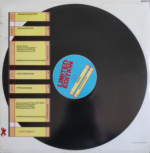The Blackbyrds - Walking In Rhythm / Rock Creek Park | Streetwave (SWAVE 3) - 2 The Blackbyrds - Walking In Rhythm / Rock Creek Park | Streetwave (SWAVE 3) - 2