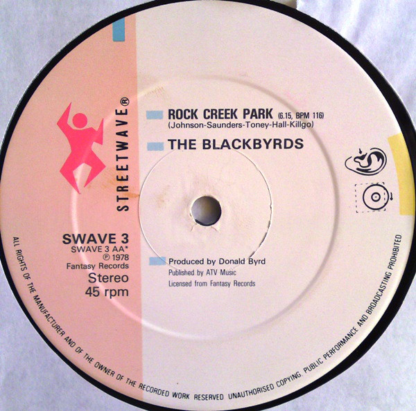 The Blackbyrds - Walking In Rhythm / Rock Creek Park | Streetwave (SWAVE 3) - 4 The Blackbyrds - Walking In Rhythm / Rock Creek Park | Streetwave (SWAVE 3) - 4