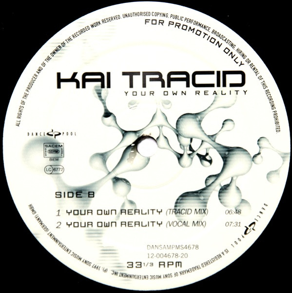Kai Tracid - Your Own Reality | Dance Pool (DANSAMPMS4678) - 4 Kai Tracid - Your Own Reality | Dance Pool (DANSAMPMS4678) - 4