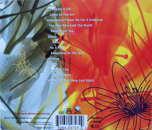 Nirvana - MTV Unplugged In New York | Geffen Records (GED 24727) - 2