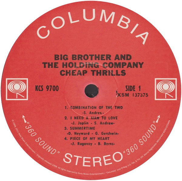 Big Brother & The Holding Company - Cheap Thrills | Music On Vinyl (MOVLP464) - 2