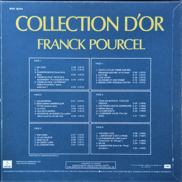 Franck Pourcel - Collection D'Or | Pathé (SPAC 68.073) - 2