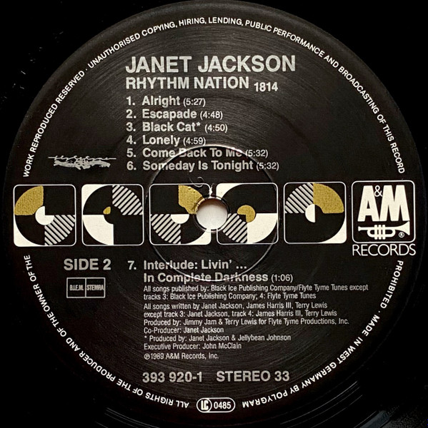 Janet Jackson - Rhythm Nation 1814 | A&M Records (393 920-1) - 4 Janet Jackson - Rhythm Nation 1814 | A&M Records (393 920-1) - 4