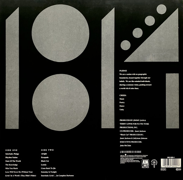 Janet Jackson - Rhythm Nation 1814 | A&M Records (393 920-1) - 2 Janet Jackson - Rhythm Nation 1814 | A&M Records (393 920-1) - 2