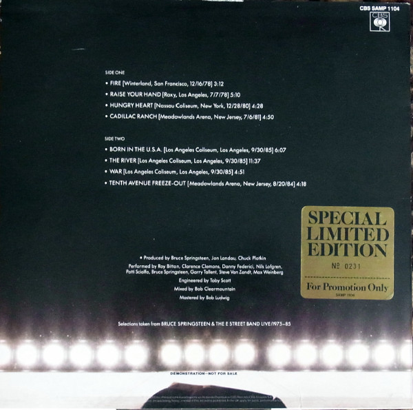 Bruce Springsteen & The E-Street Band - Live/1975-85 | CBS (CBS SAMP 1104) - 2