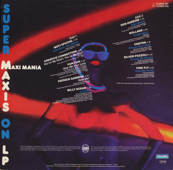 Various - Super Maxis On LP - Maxi Mania | TELDEC (6.26125) - 2