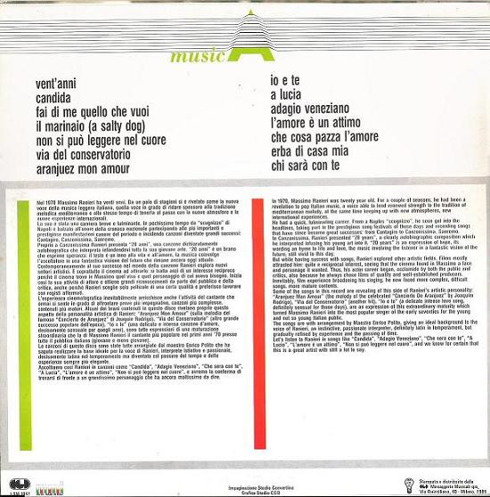 Massimo Ranieri - Vent'Anni | CGD (LSM 1047) - 2 Massimo Ranieri - Vent'Anni | CGD (LSM 1047) - 2