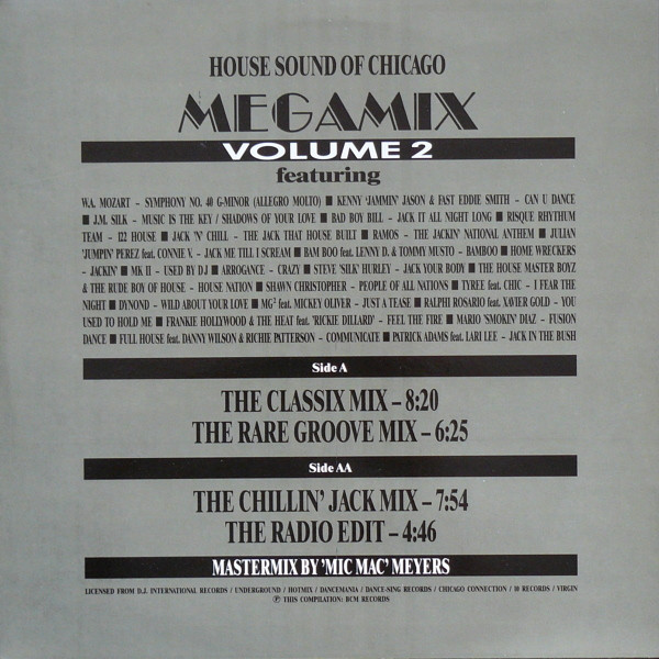 Various - The House Sound Of Chicago Megamix Volume 2 ('House' Strikes Again) | BCM Records (D.J. 33-1014-45) - 3 Various - The House Sound Of Chicago Megamix Volume 2 ('House' Strikes Again) | BCM Records (D.J. 33-1014-45) - 3