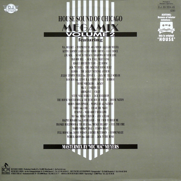 Various - The House Sound Of Chicago Megamix Volume 2 ('House' Strikes Again) | BCM Records (D.J. 33-1014-45) - 4 Various - The House Sound Of Chicago Megamix Volume 2 ('House' Strikes Again) | BCM Records (D.J. 33-1014-45) - 4