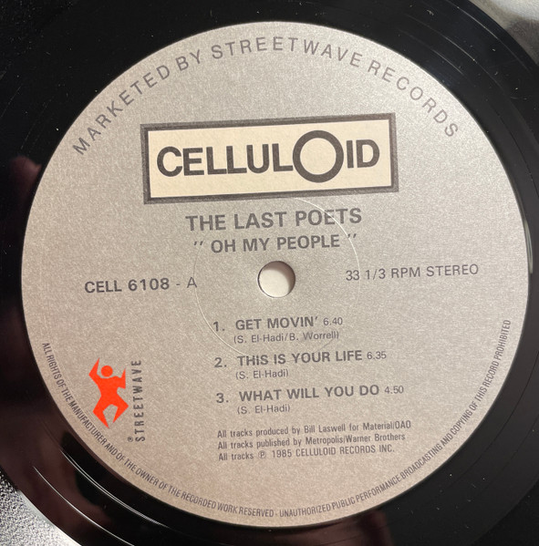 The Last Poets - Oh My People | Celluloid (CELL 6108) - 3