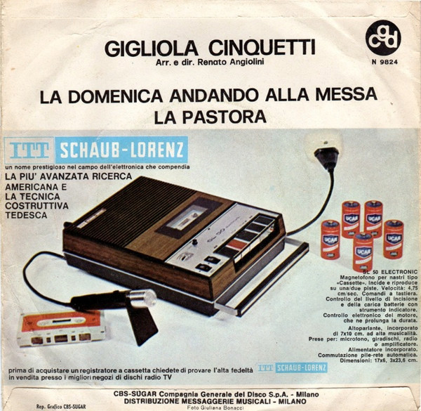 Gigliola Cinquetti - La Domenica Andando Alla Messa | CGD (N 9824) - 2