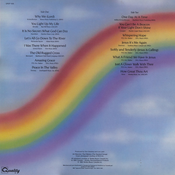 Carroll Baker - Hymns Of Gold | Quality Special Products (QRSP 1005) - 2