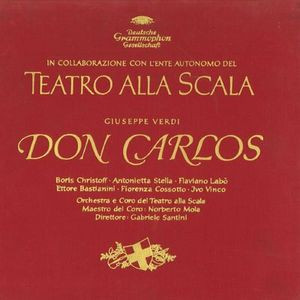 Giuseppe Verdi , Orchestra Del Teatro Alla Scala E Coro Del Teatro Alla Scala , Gabriele Santini - Don Carlos | Deutsche Grammophon (LPM 18 760/3) - main