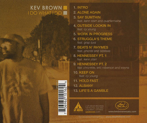 Kev Brown - I Do What I Do | Up Above Records (UPA 1016-2) - 2