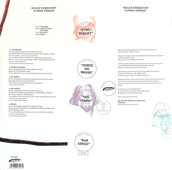 Bugge Wesseltoft & Prins Thomas - Bugge Wesseltoft & Prins Thomas | Smalltown Supersound (STS336LP) - 2